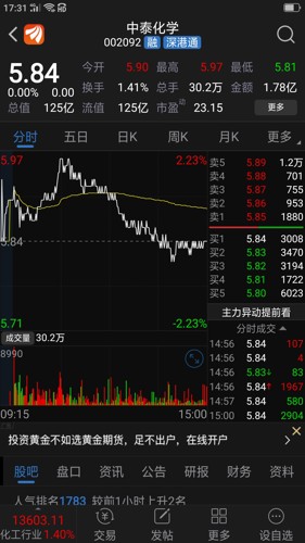 中泰化学股票最新动态全面解读